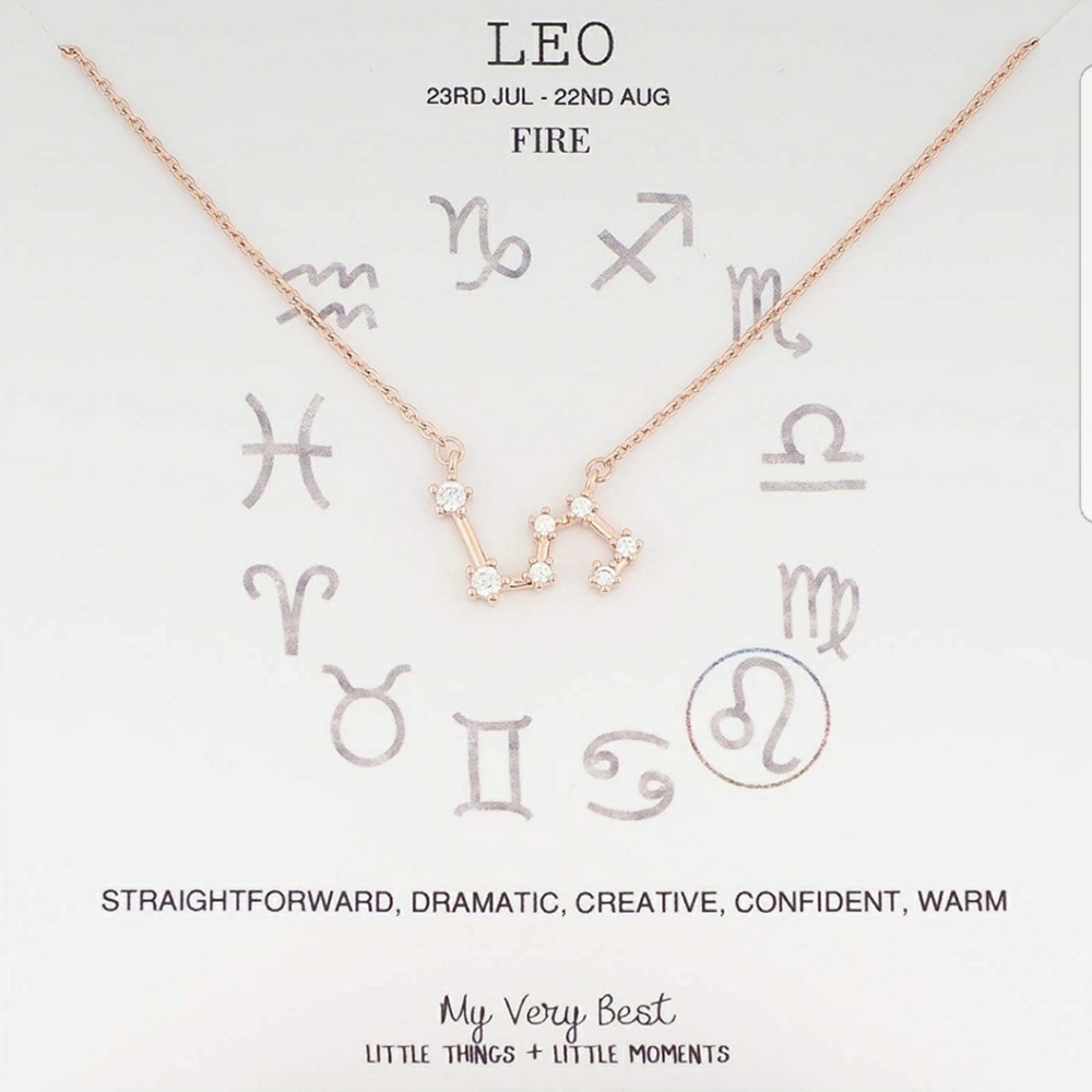 Rose Gold  Leo Constellation Necklace! NWT!